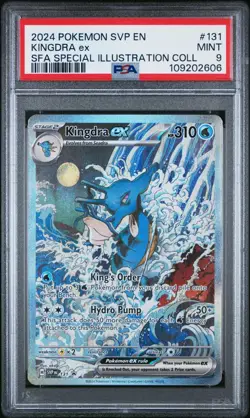 2024 Pokemon Shrouded Fable 131 Kingdra Black Star Promo PSA 9 - Image 1