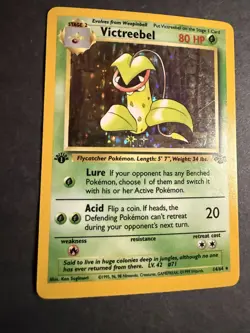 1st Edition Pokemon Victreebel Holo 14/64 Very Good Condition - Image 3