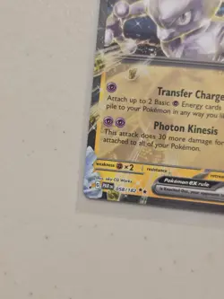 Pokemon Mewtwo EX Holo 58/182 - Paradox Rift NM - Double Rare Pokemon Card NM - Image 3