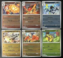 6 Card Lot 2025 Mega Evolutions REVERSE HOLO Pokemon TCG - Image 1