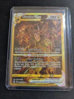 Pokemon Giratina VSTAR Crown Zenith Gold Full Art Card GG69/GG70 Near Mint - Image 1