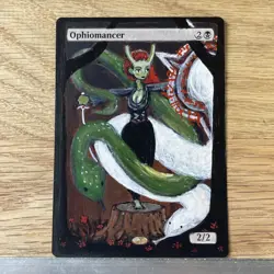 Ophiomancer, ALTERED Hand-Painted MTG Card. 1 of 1 commander, Magic - Image 5