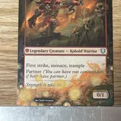 Rograkh, Son of Rohgahh Altered Hand-Painted MTG Card border extension - Image 3