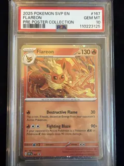 Flareon - 167 (Cosmos Holo) 167 Sv: Scarlet & Violet Promo Cards Holo PSA 10 - Image 1