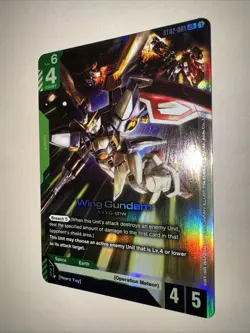 Gundam Card Game ST02-001 LR Wing Gundam English TCG CCG - Image 3