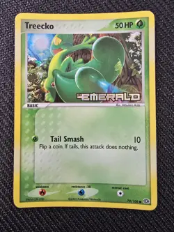 Pokemon Treecko Reverse Holo EX Emerald Card 70/106 - Image 1