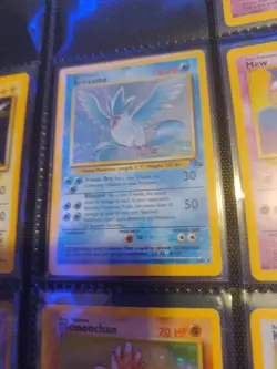 Pokemon TCG Articuno Fossil Holo Unlimited Rare Card 2/62 - Image 1