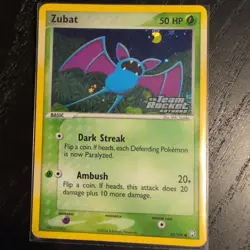Pokemon Card - Zubat Team Rocket Returns 82/109 Reverse Holo Stamped - Image 1