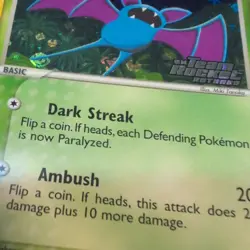 Pokemon Card - Zubat Team Rocket Returns 82/109 Reverse Holo Stamped - Image 2