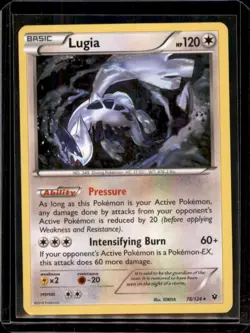 Lugia 78/124 XY Fates Collide Rare Pokemon Card - MP - Image 1