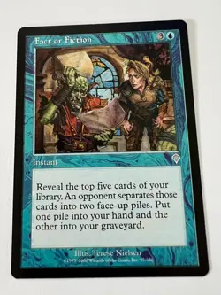 MTG Magic The Gathering Invasion Fact or Fiction Uncommon LP - Image 1