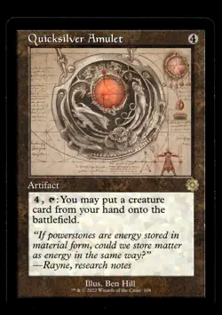 Quicksilver Amulet (Schematic) 108 R The Brothers' War: Retro Frame Artifacts - Image 1