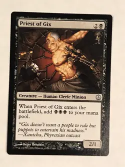 Priest of Gix NM Phyrexia VS The Coalition MTG - Image 1
