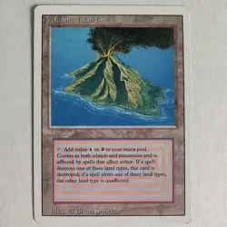 Volcanic Island - HP - Revised Edition 3ED - MTG - Image 1