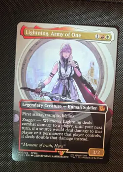 Lightning, Army of One (0320) (Borderless) Final Fantasy, MTG - Image 5