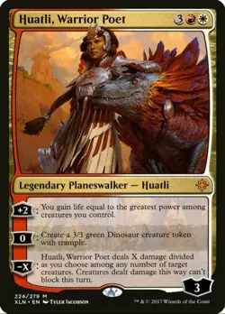 X 1 Huatli, Warrior Poet NM-M Ixalan 224 MTG Magic The Gathering - Image 1