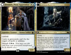 Dennick, Pious Apprentice Commander Deck Flying Spirits Blue White MTG EDH - Image 2
