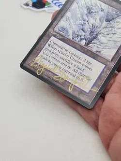 MTG Signed Glacial Chasm Liz Danforth 90's Elizabeth Signature Ice Age *CCGHouse - Image 3