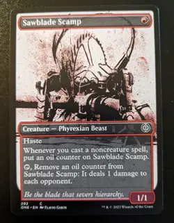 Sawblade Scamp (Showcase) 292 ONE Common Phyrexia: All Will Be One MTG - Image 1