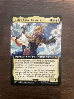 MTG Tidus, Yuna's Guardian (Extended Art) Commander: Final Fantasy Regular #187 - Image 1