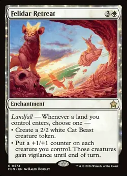 1 x Felidar Retreat - Foundations - NM-Mint - MTG - Image 1