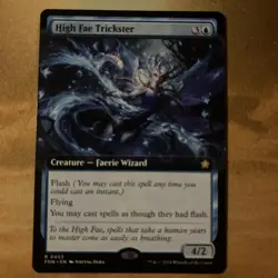 High Fae Trickster Extended Art Regular #453 FDN- Foundations MTG NM - Image 1