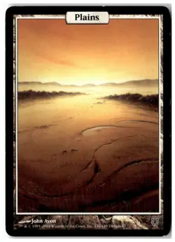 MTG Plains - Full Art - Unhinged Moderately Played English - Image 1