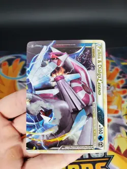 Pokemon Palkia & Dialga Legend (Top) 101/102 Triumphant Holo LP - Image 2