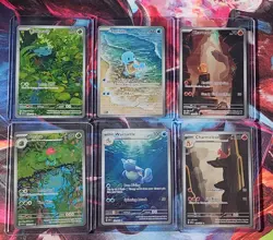 Lot Of SIX Pokemon 151 Starter Illustration Rares ENGLISH - Image 1