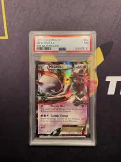 2015 Pokemon Breakthrough Mewtwo Ex 62/162 PSA 7 Near Mint - Image 1