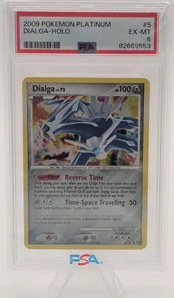 2009 Pokemon Platinum Holo Dialga #5 PSA 7 ES6 - Image 1