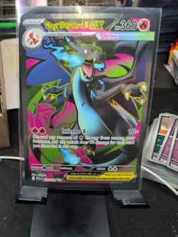 Mega Charizard x Ex 109/094 English Pokemon TCG Full Art Secret Rare NM - Image 1