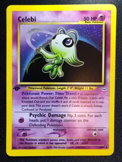 Celebi 03/64 Neo Revelation Holo, 1st Edition, Pokemon, Near Mint/Mint - Image 1