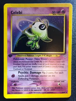 Celebi 03/64 Neo Revelation Holo, 1st Edition, Pokemon, Near Mint/Mint - Image 2
