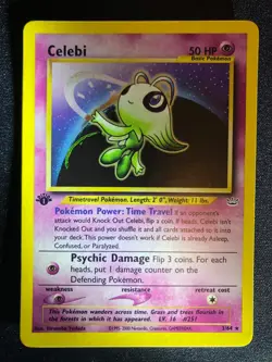 Celebi 03/64 Neo Revelation Holo, 1st Edition, Pokemon, Near Mint/Mint - Image 3