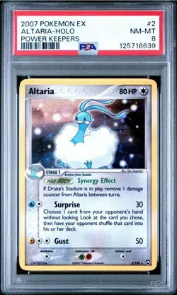 Pokemon Altaria 2007 EX Power Keepers Holo Rare #2 PSA 8 NM-MT 🔥New Cert🔥 - Image 1