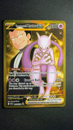 Pokemon Mewtwo EX Team Rockets 240/182 Gold Rare 2025 TCG Destined Rivals - Image 2