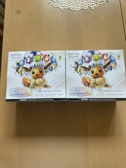 2X Sealed PRISMATIC EVOLUTIONS Pokemon Center Exclusive ETB Elite Trainer Box - Image 1