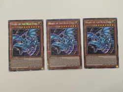 Yugioh Heart of the Blue-Eyes x 3 - 1st Edition Starlight Rare NM - Free Holo - Image 1