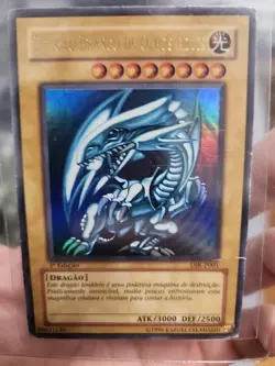 Portuguese Blue-Eyes White Dragon DIK-P001 Ultra Rare 1st Edition Yugioh 7931 - Image 1
