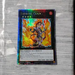 Yu-Gi-Oh Lavalval Chain RA04-EN162 (Quarter Century Secret Rare) 1st Ed NM/MINT - Image 1