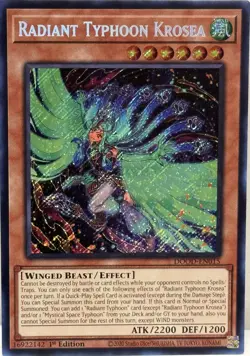 Yugioh! Radiant Typhoon Krosea - DOOD-EN015 - Secret Rare - 1st Edition Near Min - Image 1