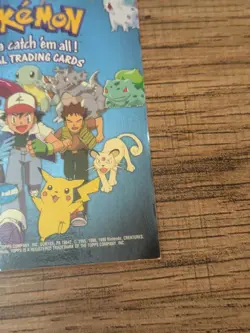 1999 Pokemon TV Animation Card TV Checklist Topps - Image 5