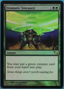 Dramatic Entrance FOIL Shadowmoor PLD Green Rare MTG CARD (ID# 449617) ABUGames - Image 1