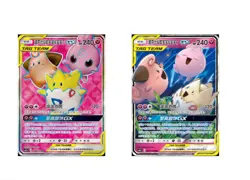 2PCS Pokemon S-Chinese Card CSM2cC-071/164 Sun&Moon Togepi&Cleffa & Igglybuff-GX - Image 1