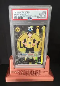 BvB x One Piece PSA 10 Monkey D Luffy Promo Card ST13-003 Matchday 2025 - Image 1