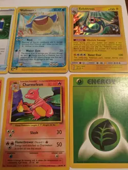 Lot of 8 Pokemon cards 1995 and up Nice condition w/ 1st edition Charmelon - Image 2