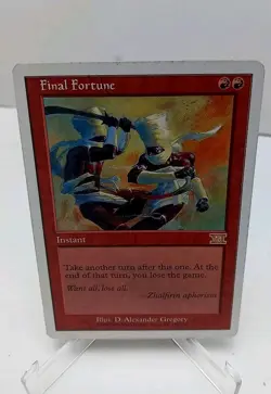 Final Fortune LP-MP 6th Edition VI Mtg Magic the gathering Rare See Pics - Image 1