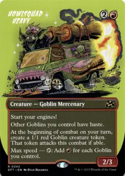 Howlsquad Heavy BORDERLESS Aetherdrift Magic MTG NM - Image 1