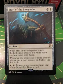 MTG Staff of the Storyteller Commander: Phyrexia: All Will Be One Regular NM - Image 1